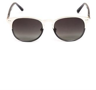 Linda Farrow White gold-plated metal sunglasses
