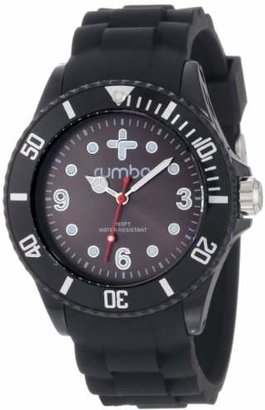 RumbaTime Unisex 12474 Perry Silicone 42MM Lights Out Modern Stylish Analog Watch