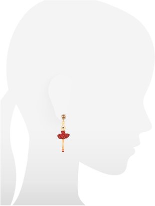 Les Nereides Luxury Pas de Deux Red Earrings
