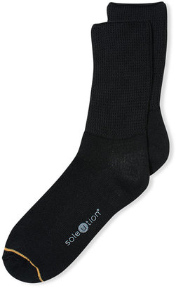 Gold Toe Men's Socks, Unisex Super Soft Crew Non Binding Comfort 2 Pack