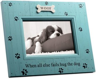 Bed Bath & Beyond Hug the Dog 4-Inch x 6-Inch Distressed Wood Frame