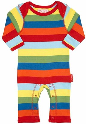 House of Fraser Toby Tiger Baby organic cotton sleepsuit