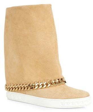 Casadei Chaucer Suede Wedge Boot