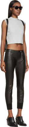 Diesel Black Gold Black Cropped Leather Pants