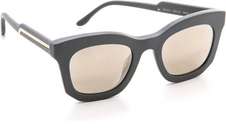 Stella McCartney Mirorred Thick Frame Sunglasses