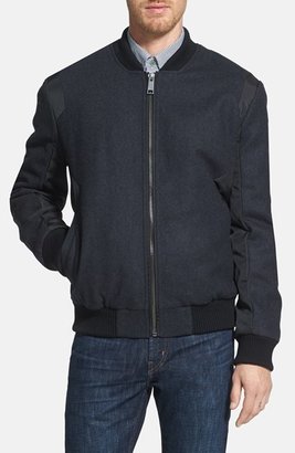 Marc New York 1609 Marc New York by Andrew Marc Marc New York 'Keane' Trim Fit Wool Blend Bomber Jacket (Online Only)