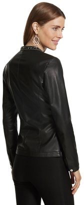 Chico's Jeweled Faux-Leather Jacket