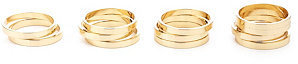 Charlotte Russe Shiny Gold Midi Rings - 12 Pack