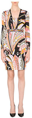 Emilio Pucci Long-sleeved printed crepe dress