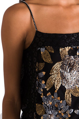 Anna Sui RUNWAY Nuits De Paris Sequin Mesh and Lace Dress