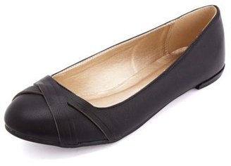 Charlotte Russe Strappy Toe Ballet Flats