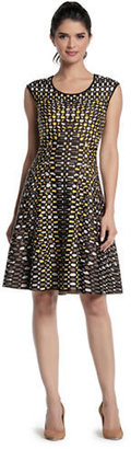 Nic+Zoe Textured Dots Twirl Dress