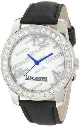 Lancaster Women's OLA0477BN-NR Non Plus Ultra Mother-Of-Pearl Dial Black Silk Watch