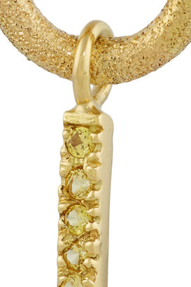 Carolina Bucci 18-karat gold sapphire earrings