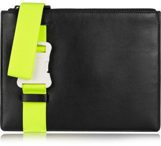 Christopher Kane Buckled leather clutch
