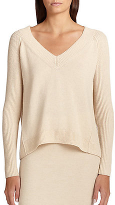 Donna Karan Cashmere V-Neck Sweater