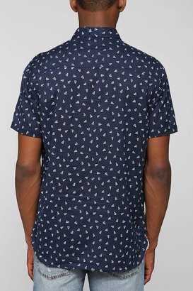 Urban Outfitters Koto Geo Triangle Breezy Button-Down Shirt