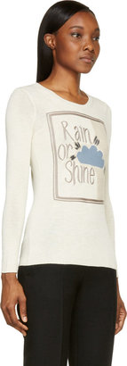 Burberry Ecru Alpaca Rain Or Shine Book Cover Sweater