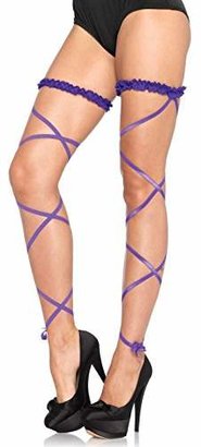 Leg Avenue Women's Shiny Garter Leg Wraps