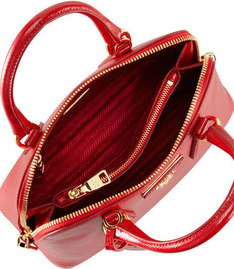 Prada Small Saffiano Promenade Bag, Red (Rosso)