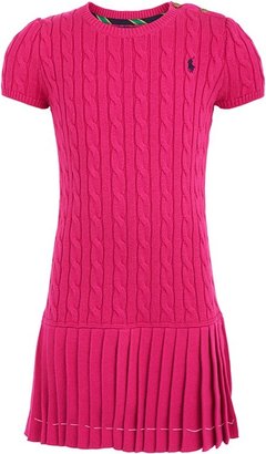 Ralph Lauren Pink Cable Knit Dress