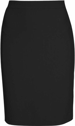 Topshop Black Crepe Pencil Skirt