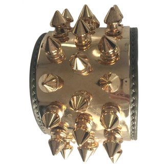 Aurélie Bidermann Gold Leather Bracelet
