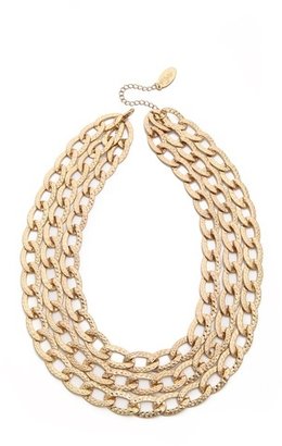 Adia Kibur Hammered Chain Link Necklace