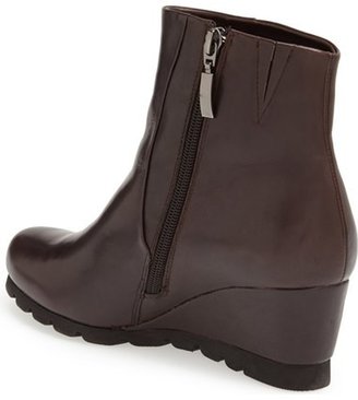 Spring Step 'Ravel' Leather Wedge Bootie (Women)