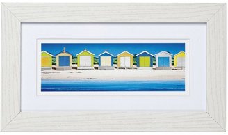 Beach Huts Framed Print