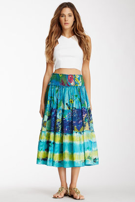 Chaudry Smocked Tiered Skirt