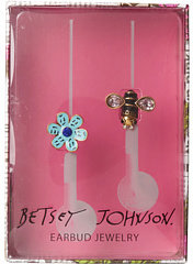 Betsey Johnson Gifting Hostess Flower Bee Earbud Covers