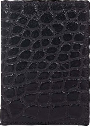Barneys New York Men's Alligator Folding Card Case - Black
