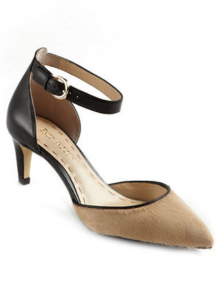 Enzo Angiolini Crystani Leather Ankle-Strap Pumps