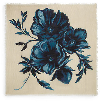Tory Burch Geneva Floral Silk & Wool Scarf