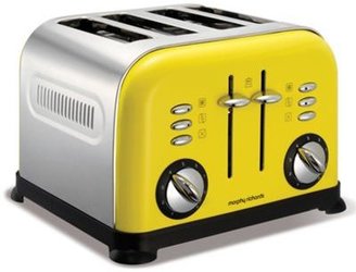 Morphy Richards yellow accents four slice toaster 44797