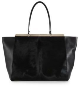Saks Fifth Avenue Handbags, Furla Exclusively for Cortina L" Leather & Calf Hair Tote