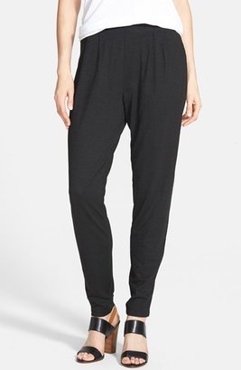 Eileen Fisher Hemp & Organic Cotton Pleat Slouchy Pants
