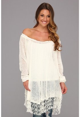 Free People Slip Away Pullover (Ivory Combo) - Apparel