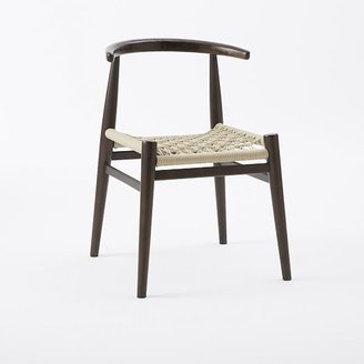 west elm John Vogel Chair - Flax/Chocolate