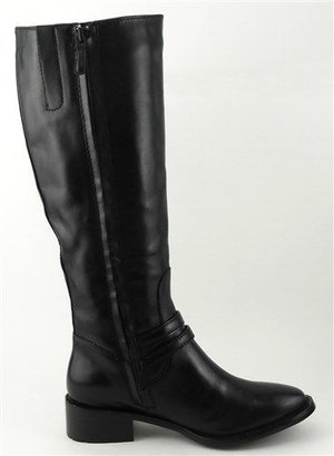 Cole Haan DOVER Black Womens Designer Shoes Knee High Riding Boots 5.5