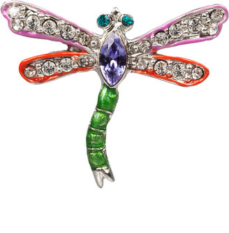 Jay Strongwater Fuchsia & Red Dragonfly Pin