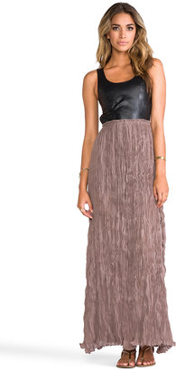 Blaque Label Leather Detailed Backless Dress