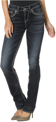 Silver Jeans Juniors' Suki Straight-Leg Jeans