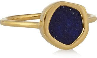Monica Vinader Atlantis gold-plated lapis ring