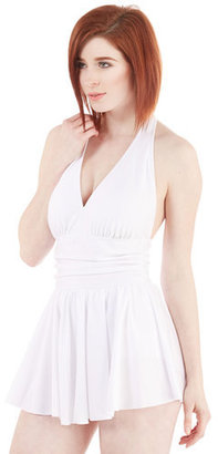 Esther Williams Swimwear Seaside Muse Swim Dress in White