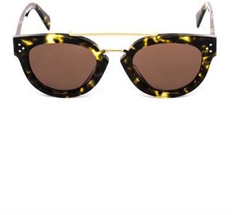 Celine Round-framed acetate sunglasses