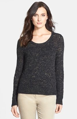 Eileen Fisher Scoop Neck Short Sweater (Regular & Petite) (Online Only)