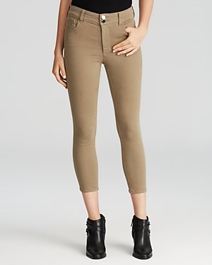Alice + Olivia Jeans - Cropped High Waist Skinny in Earth