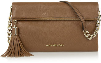 MICHAEL Michael Kors Textured-leather clutch